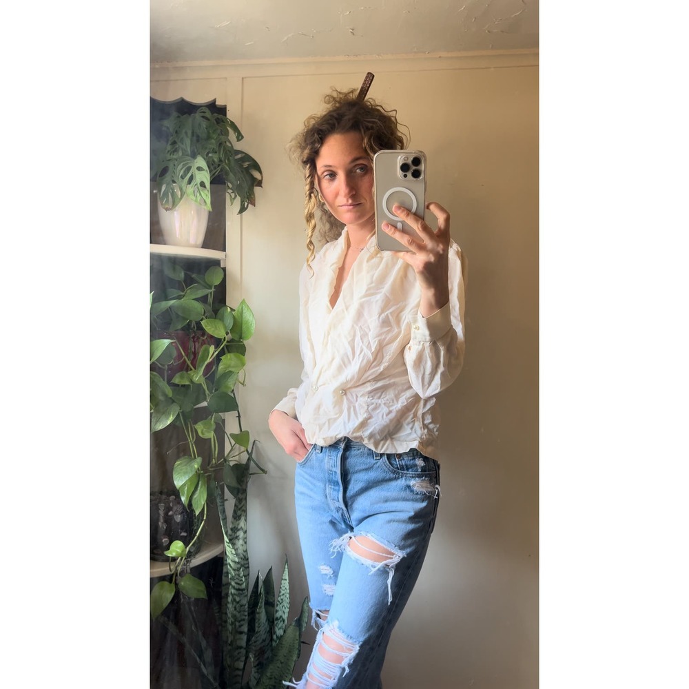 vintage silk boutique bezzi size medium